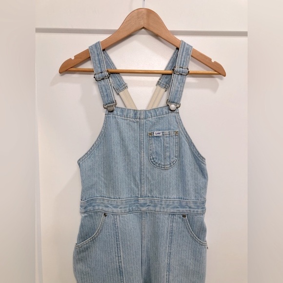 NWT Free People x Lee Factory Flare Overalls Vibrant Blue Denim Small Festival - Picture 6 of 15